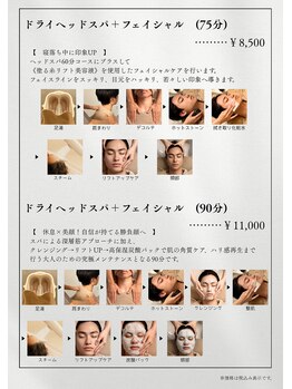 レオ(Leo)/【ドライヘッドスパ工程表】