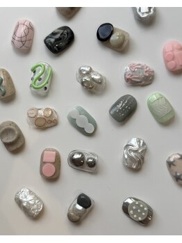 ニー(nee)の写真/他店にはないハイセンスアートデザインで差をつける！豊富なカラーとお洒落なアートでお好みのデザインに☆