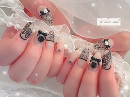 ブラックレースネイル
