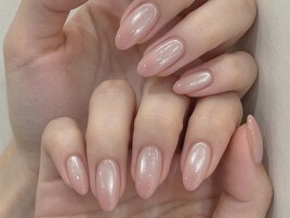 上品肌なじみ抜群の艶ネイル