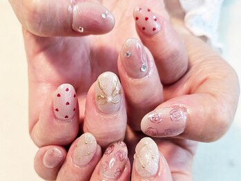 エルディケイ(LDK)/キルティング ハート ネイル