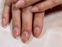 プリモ(PRIMO)/ニュアンスネイル 桃ネイル 