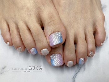 ネイルアトリエルカ(nail atelier LUCA)/W-850 大人上品マーメイドネイル