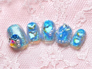 フェルタム バイ アリスボーテ 渋谷(Feltam by Arys beaute)/ブルーハートリボンキラキラ