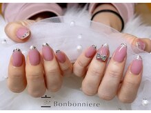 ネイル ボンボニエール 京阪シティモール天満橋店(Nail bonbonniere)/ガラスフレンチ