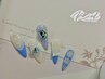透明感と煌めきの夏ネイル＊アート＆ストーン付け放題￥9600→￥7600