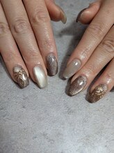 A'laise Nail【パラジェル/フィルイン導入店】/マグネット＆ミラーリボン