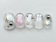 ジェミーネイル イケブクロ(Jemiy nail ikebukuro)/ぐるぐるスター￥6000