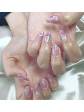 ヒトミネイルズ(Hitomi Nails)/紫陽花ネイル