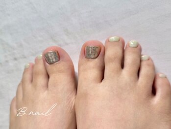 ビーネイル 名古屋志賀本通(B.nail)/フットネイル/ニュアンス定額