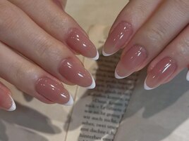 シンプル白フレンチ￥8700