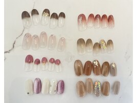 甘皮ケア＆シンプルアート2本