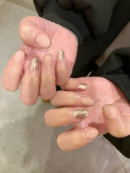 ゼロ アトリエ(ZERO Atelier)/先端ラメmirrorネイル