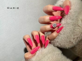 ザ マリー 表参道店(THE MARIE)の写真/★オフ込みワンカラー＋長さ出し10本¥9900/写真¥11000（パーツ込み）！美爪のご提案も♪フターケアも◎