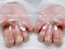 エムプラスネイル 新宿(M+Nail)/長さ出し★チークマグネット