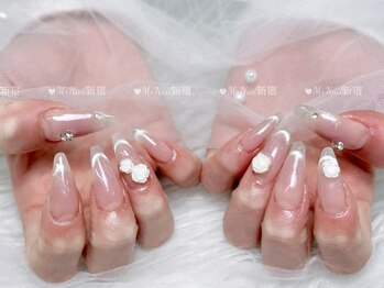 エムプラスネイル 新宿(M+Nail)/長さ出し★チークマグネット