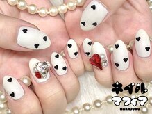 ネイルマフィア 渋谷(NAIL MAFIA)/ハートビジューネイル