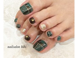 冬のフットネイル
