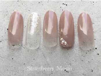 サロンストロベリームーン(Salon Strawberry Moon)/シンプルアートネイル ￥6980