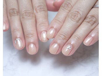 ワンカラー＋ラメ　透明感