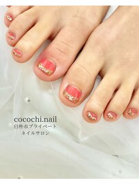夏に向けてフットネイル！