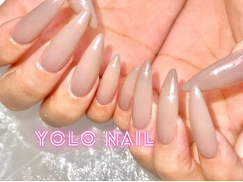 ヨロネイル 心斎橋店(YOLO NAIL)/ロング×ワンカラー