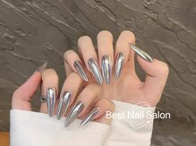 ベストネイル 渋谷109前店(Best Nail)/長さ出しミラーネイル