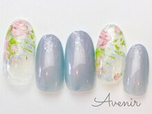アヴィニール 表参道(Avenir)/レトロフラワーネイル