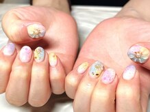 ネイルサロンブリス(nail salon Bliss)/☆ぷっくりフラワーネイル☆