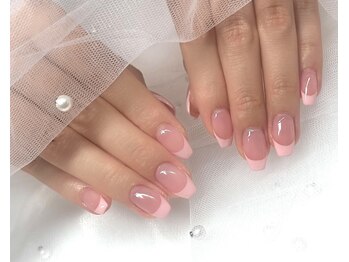 ニーネイル 阿波座(nii_nail)/可愛らしいフレンチネイル＊