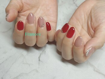 フランセス(Frances)/2色使いとストーン