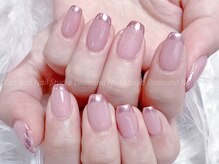 ダイアモンドネイルスタジオ 新宿店(Diamond Nail Studio)/ミラーフレンチ