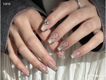ファストネイル 本川越ペペ店(FAST NAIL)の写真/SNSで話題のサロン!大人上品~トレンドまでデザイン豊富でコスパ最強★特別な日にも◎[ワンホン/ニュアンス]