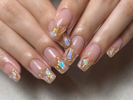 キラキラワンホンネイル