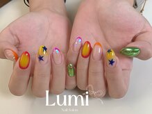 ルミネイル 池袋東口サンシャイン店(Lumi Nail)/カラフル個性派デザイン