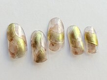 ゆびノさき/上品ブラウンゴールド