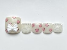 ジェミーネイル イケブクロ(Jemiy nail ikebukuro)/手書きフラワー￥9500