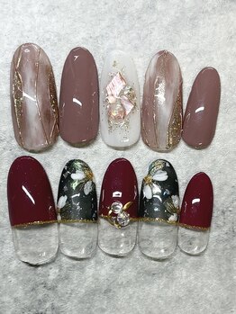 キャンアイドレッシー 博多店(Can I Dressy)の写真/定額デザインも豊富¥4500/5300/5800☆低価格&スピーディー♪写真はクーポン利用で¥5000!!全員ご利用OK!
