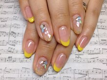 ラウト デコレーションアンドネイルサロン(Lauto Decoration&Nail Salon)/イエローフレンチネイル