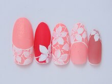 ネイリックス アヴェニール(NAILX avenir)/ピンクレースフラワー