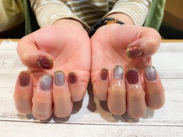 ミラー×マグネットネイル