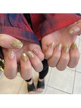 アリュール アンド エテルノ 小山店(Allure & ETERNO)/おまかせニュアンス～金箔抹茶～