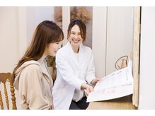 お肌別悩みに応じてカウンセリングしっかり行います♪ララピール