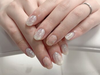 フォルサ(Forca)/持ち込みニュアンス秋ネイルラメ