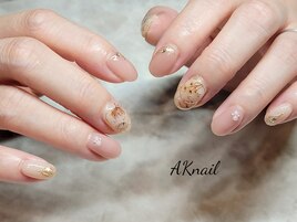 アンティークフラワーネイル