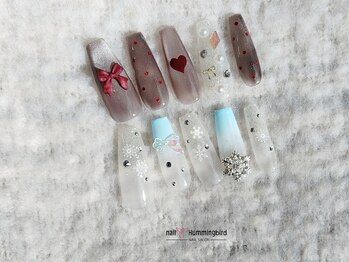 キラキラ韓国ビジューネイル♪