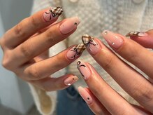シェリーラメール 渋谷(cherielamer)/チェックネイル