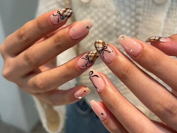 シェリーラメール 渋谷(cherielamer)/チェックネイル