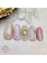 ピオニーネイル(peony nail)/レースフラワーと新色マグネット