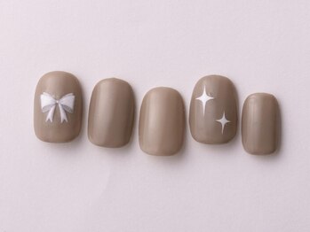 アイネイルズ 恵比寿店(I nails)/ホワイトリボン6980円